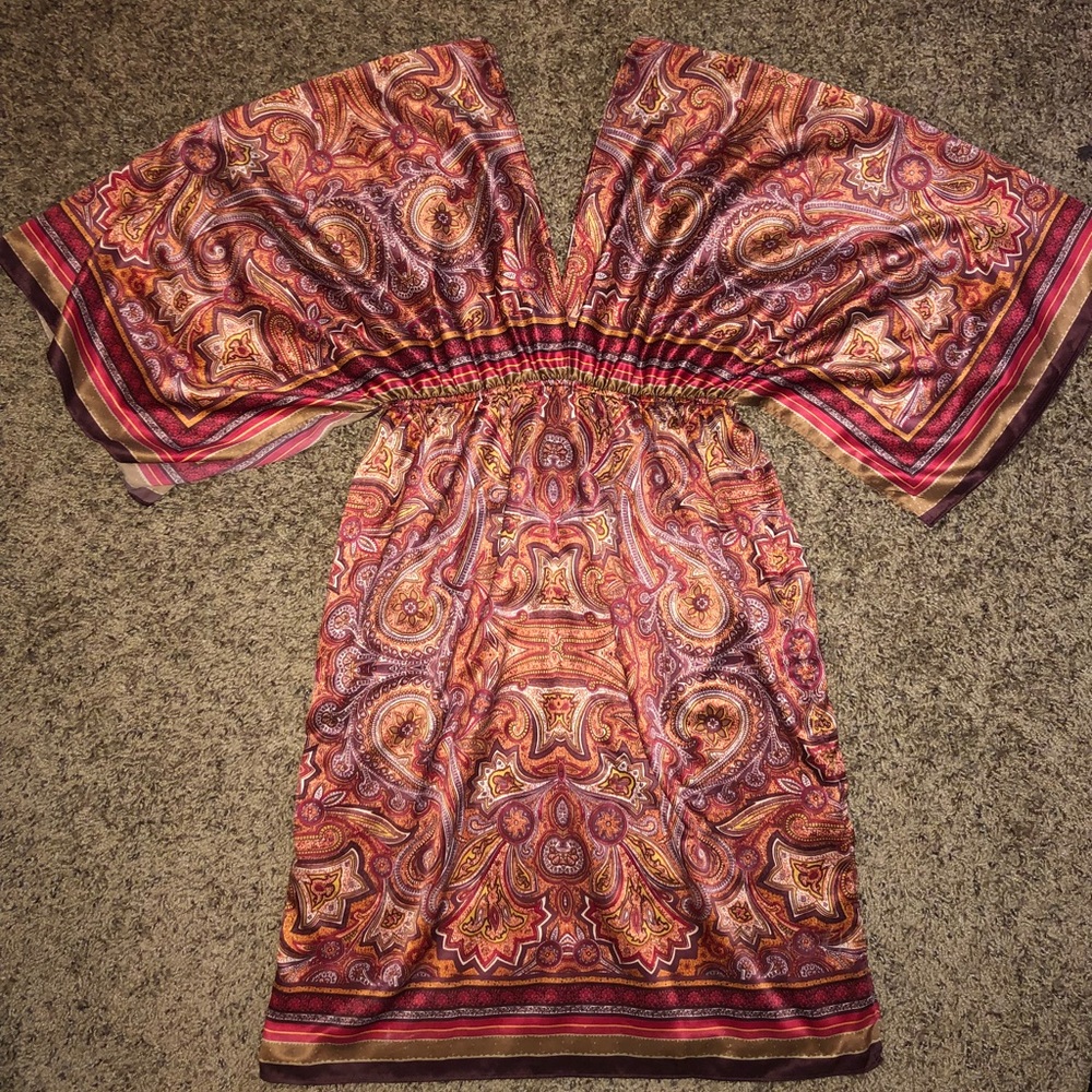 Charming Charlie Paisley Dress - Size Small
